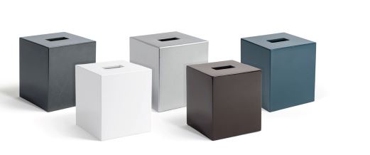 FOH New York Premium Tissue Box Cover, Set of 4 - Elegant Home Decor for Living Room, Bedroom & Bathroom Organization
