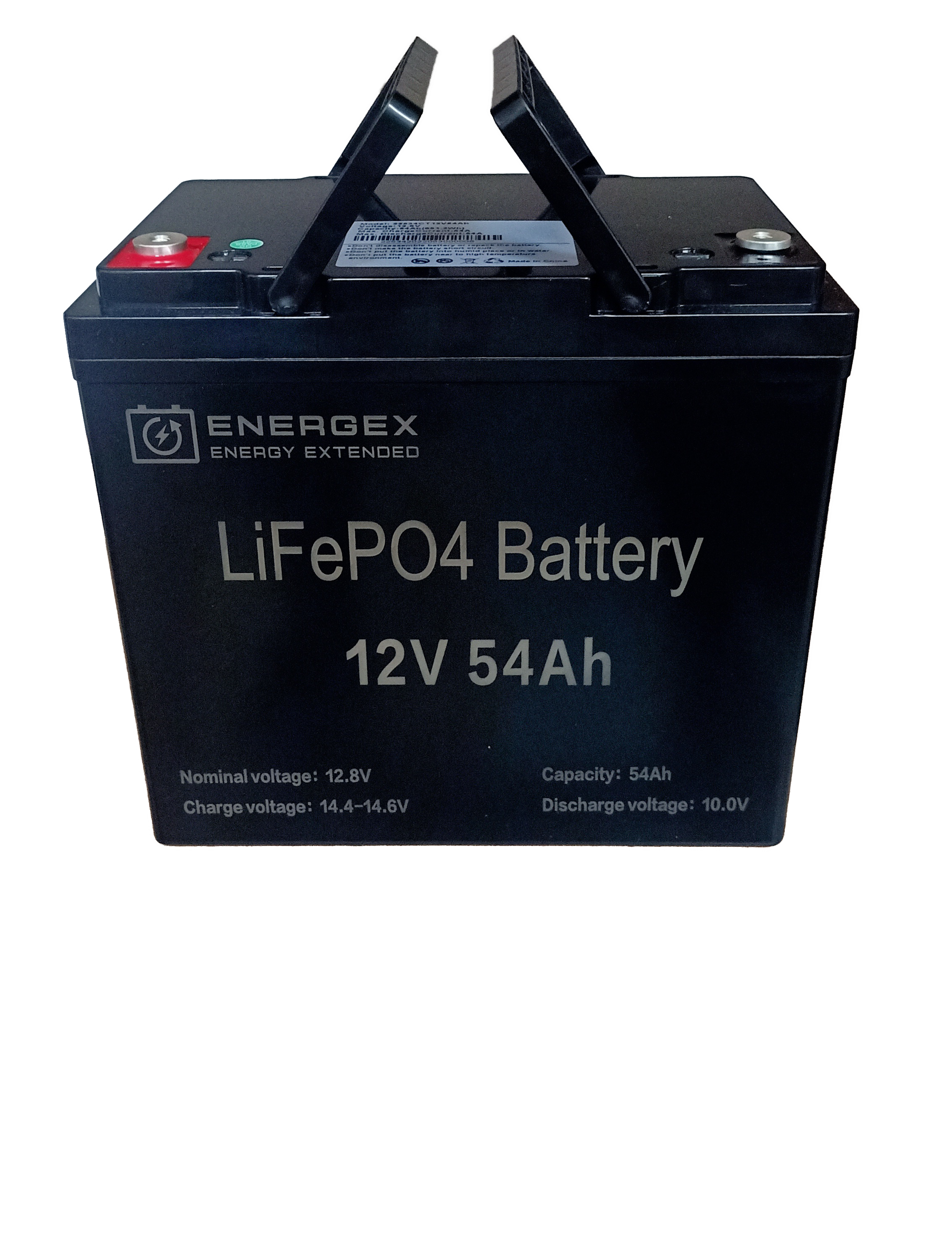 Energex 12.8V 54Ah LiFePO4 Lithium Battery - Deep Cycle Rechargeable Power for Solar Systems, RVs, Marine & Off-Grid Applications