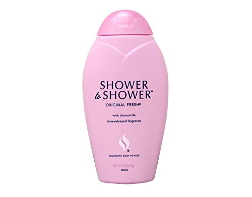 Shower to Shower Original Body Powder - 8oz Talc-Free Moisturizing Powder for Women & Men | Post-Shower Freshness, Gym Bag Essential & Travel Must-Have