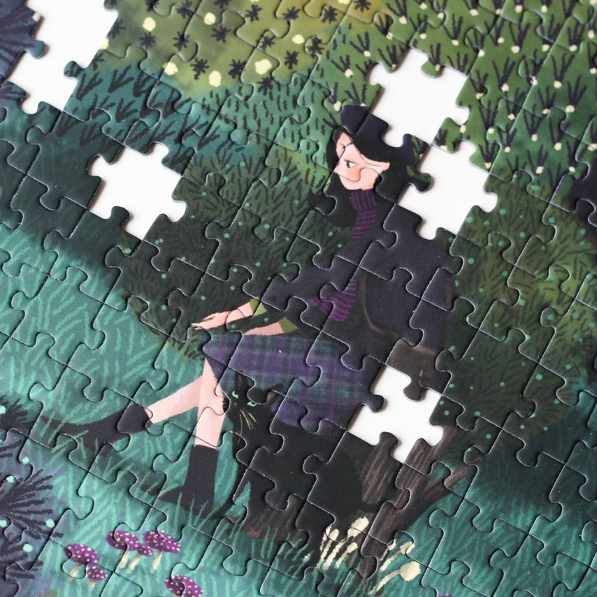 500 Piece Cat Forest Jigsaw Puzzle for Adults & Kids - Fun Family Game Night Activity, Relaxing Stress Relief & Home Decor