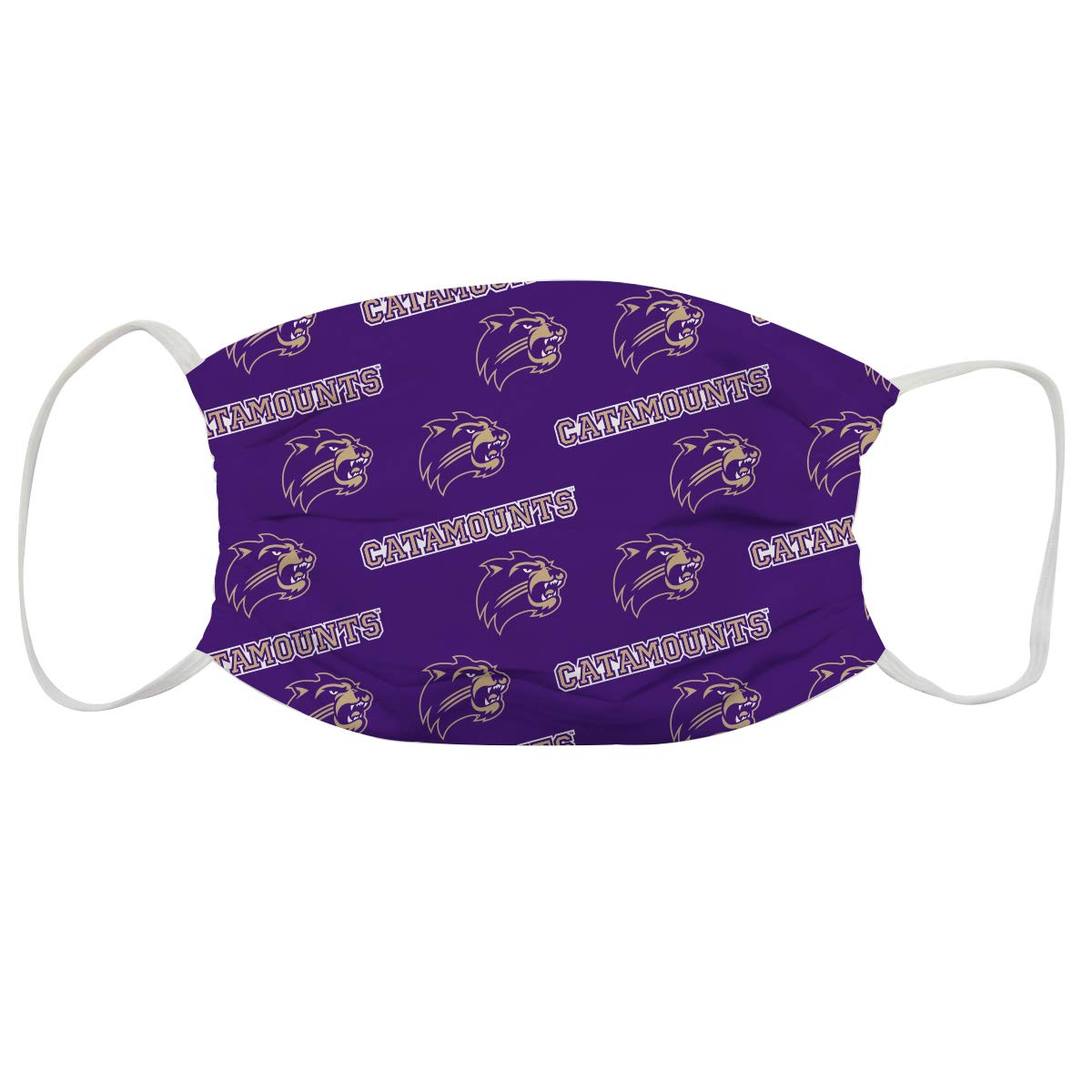 Vive La Fete Western Carolina Catamounts Face Mask for Men & Women - Breathable Cotton Fabric, Adjustable Ear Loops - Perfect for School Spirit, Game Day, and Outdoor Activities