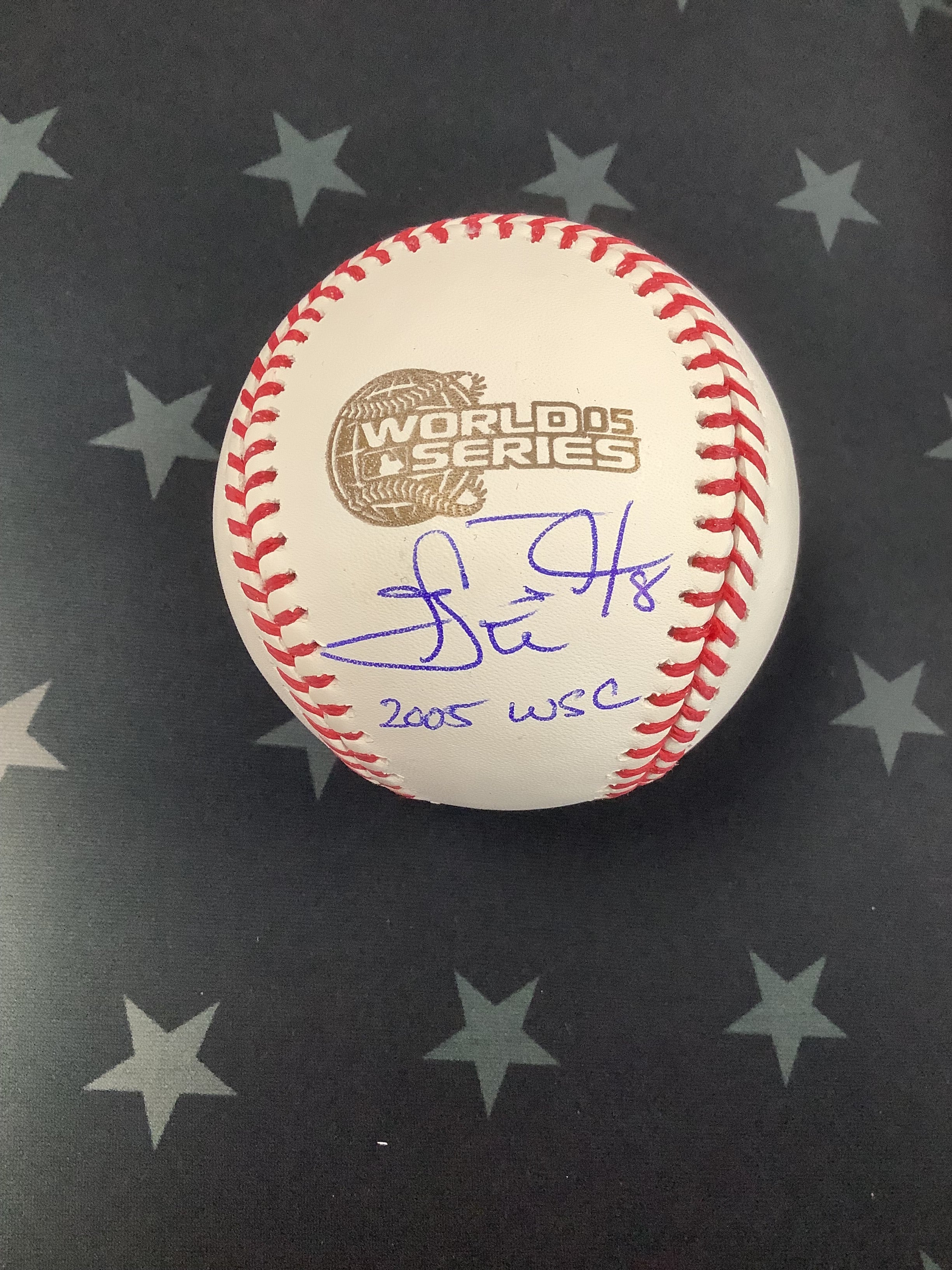 Carl Everett Autographed 2005 Chicago White Sox World Series Baseball with 