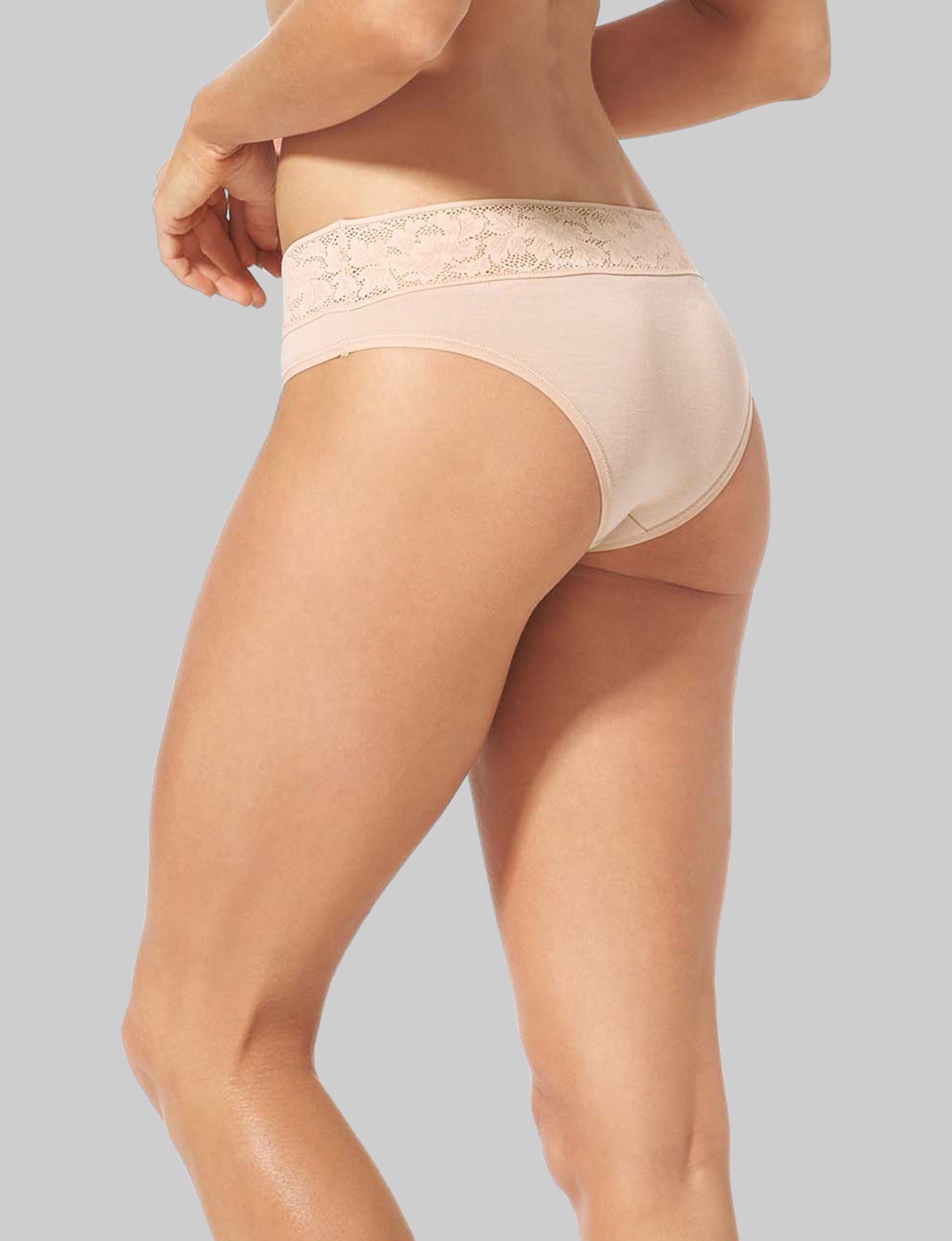 Women's Seamless Cheeky Underwear - Lace Waist Comfortable Panties for Everyday Wear | Perfect for Yoga, Sleep & Lounge