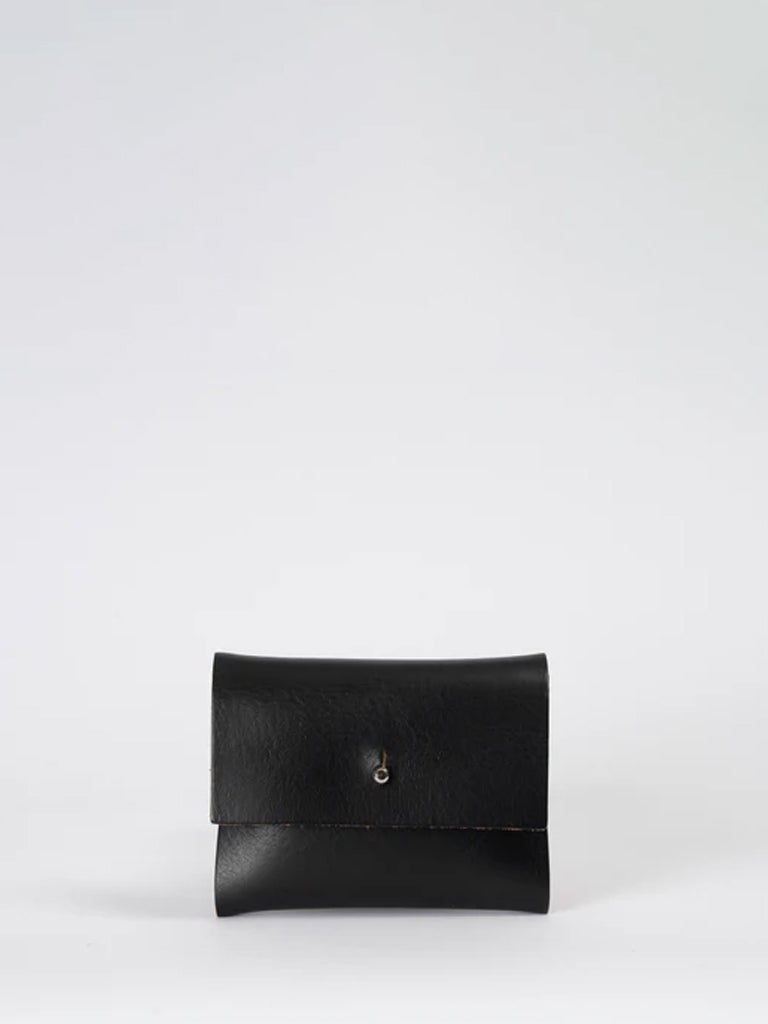 Kate Sheridan Loux Wallet in Black Raw - Premium Leather Wallet for Women - Perfect for Everyday Use, Travel & Gift Giving
