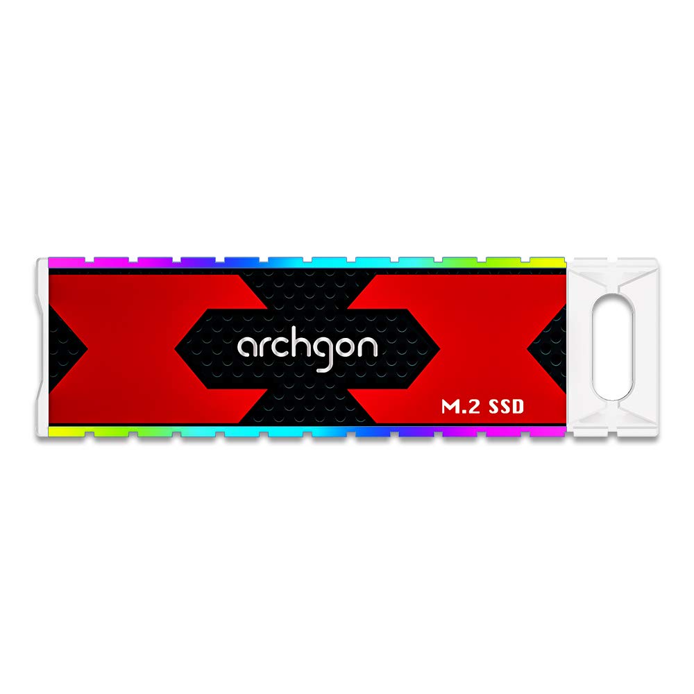Archgon USB 3.1 Gen 2 External SSD 500GB - Portable Solid State Drive with RGB Gaming Lights | High-Speed Data Transfer for PC, Mac, PS5, Xbox | Perfect for Gaming, Video Editing & Backup Storage