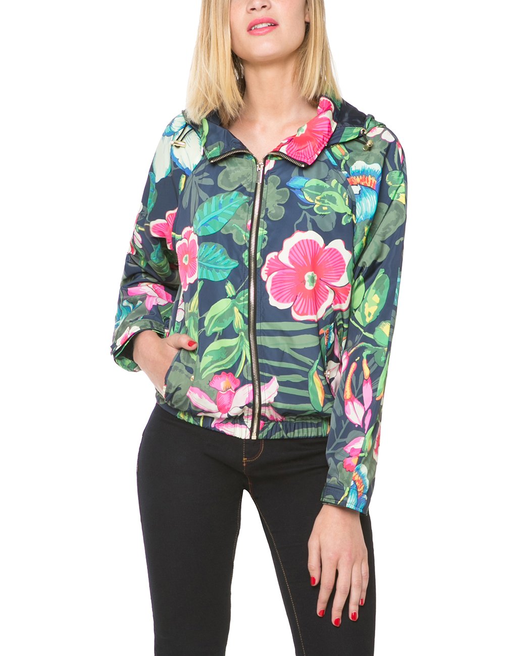Desigual Women's Woven Jacket - Lightweight Stylish Blazer for Office, Travel & Casual Outfits | Fashionable Spring & Fall Outerwear