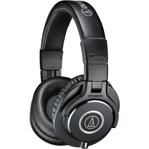 Audio Technica ATH-M40X Professional Studio Monitor Headphones - Over-Ear Closed-Back for Recording, Mixing & DJing - Perfect for Home Studios, Podcasting & Music Production