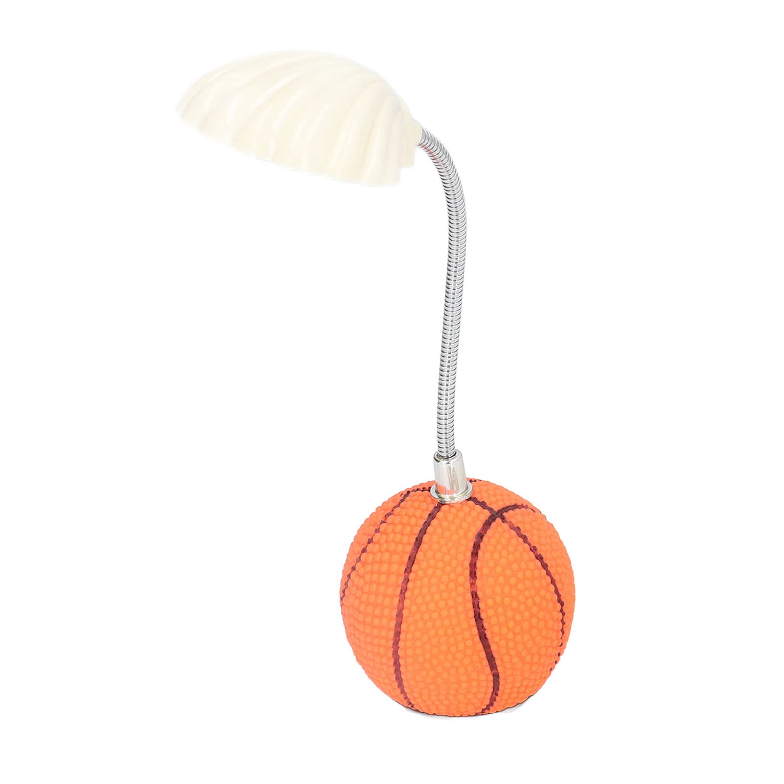 KUIDAMOS LED Desk Lamp - Basketball Shape, 6 Soft LED Lights, Energy Saving Study Light for Reading, Office, and Bedroom Use
