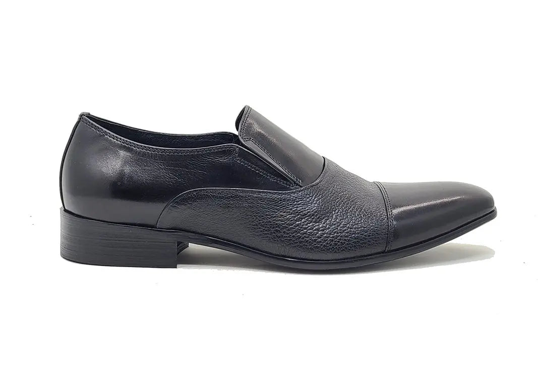 Premium Deerskin Patent Leather Loafers for Men - Comfortable & Stylish Slip-On Shoes for Business, Casual & Office Wear