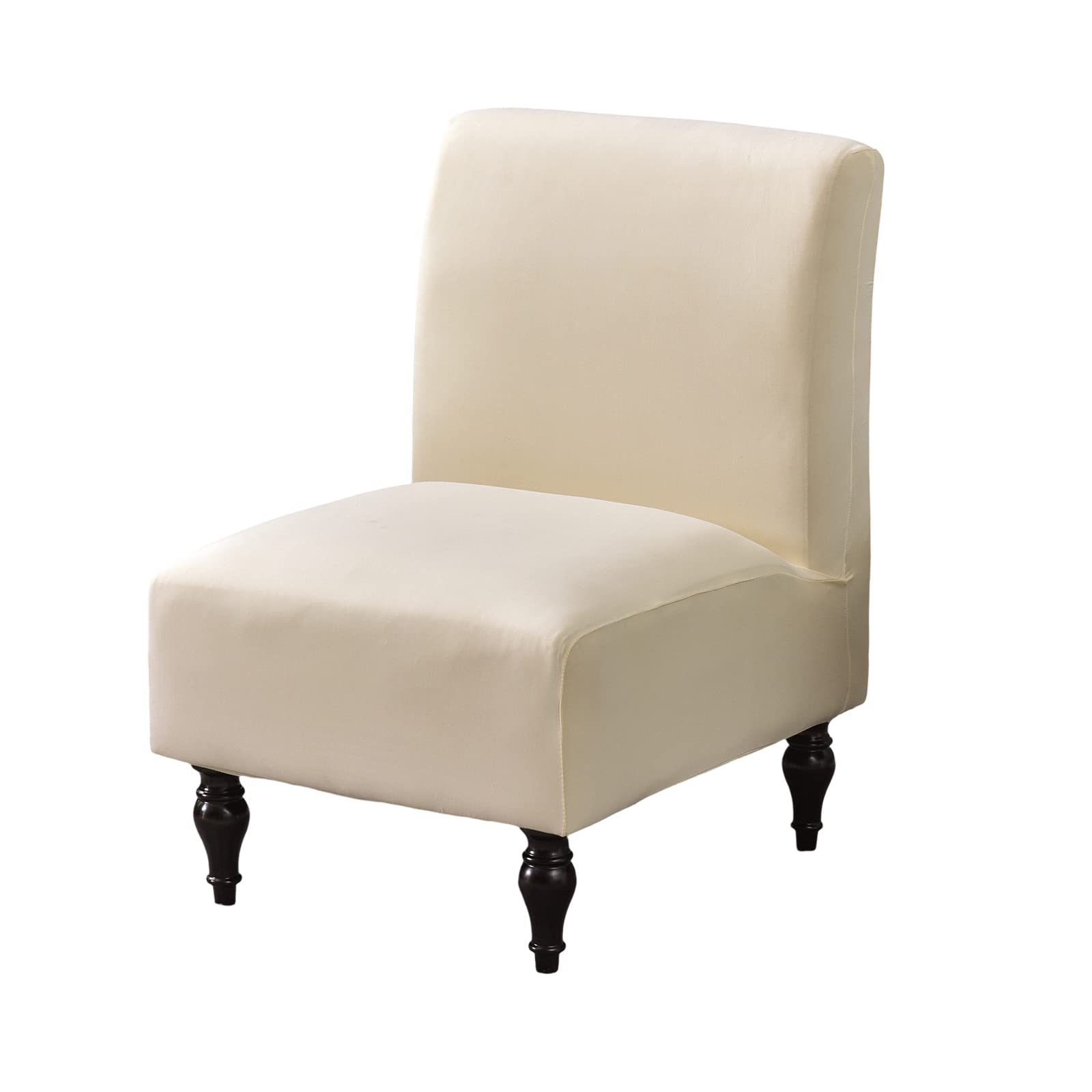 Eco-Friendly Ancheng Stretch Slipcover for Armless Chairs - Removable Furniture Protector Cover for Living Room, Bedroom & Office - Soft & Durable Accent Chair Cover for Home Decor