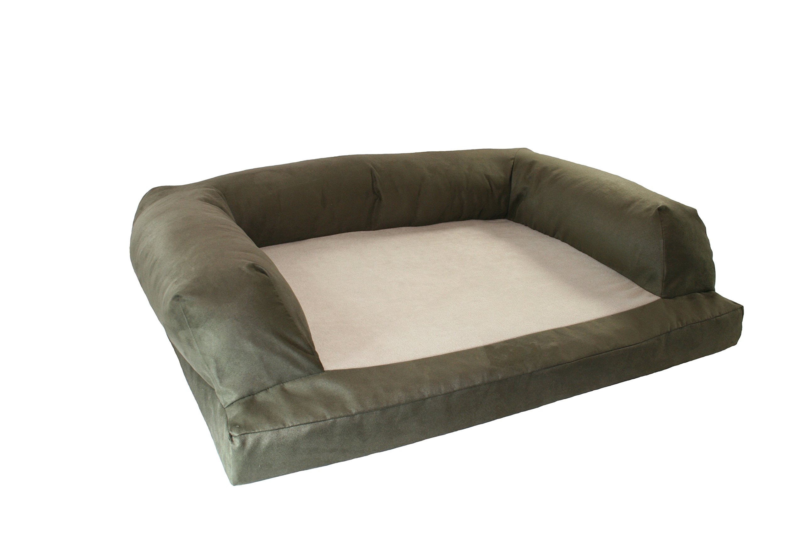 Hidden Valley Pooch Couch Bolster Dog Bed - Orthopedic Support for Medium & Large Dogs - Washable Pet Sofa with Removable Cover - Perfect for Living Room, Bedroom & Pet-Friendly Spaces