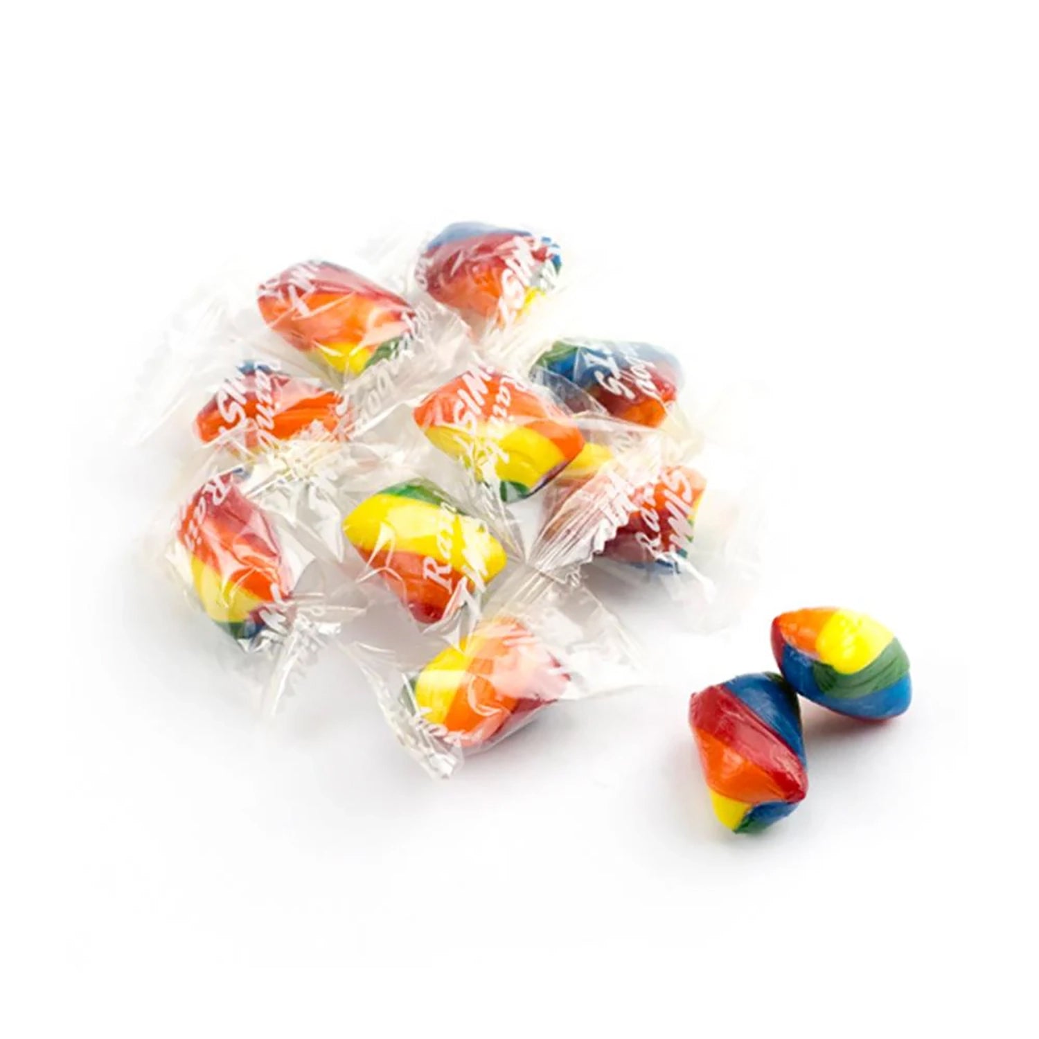 Atkinson Rainbow Twist Candy - 25lb Bulk Case for Party Favors, Baking Decorations & Sweet Treats