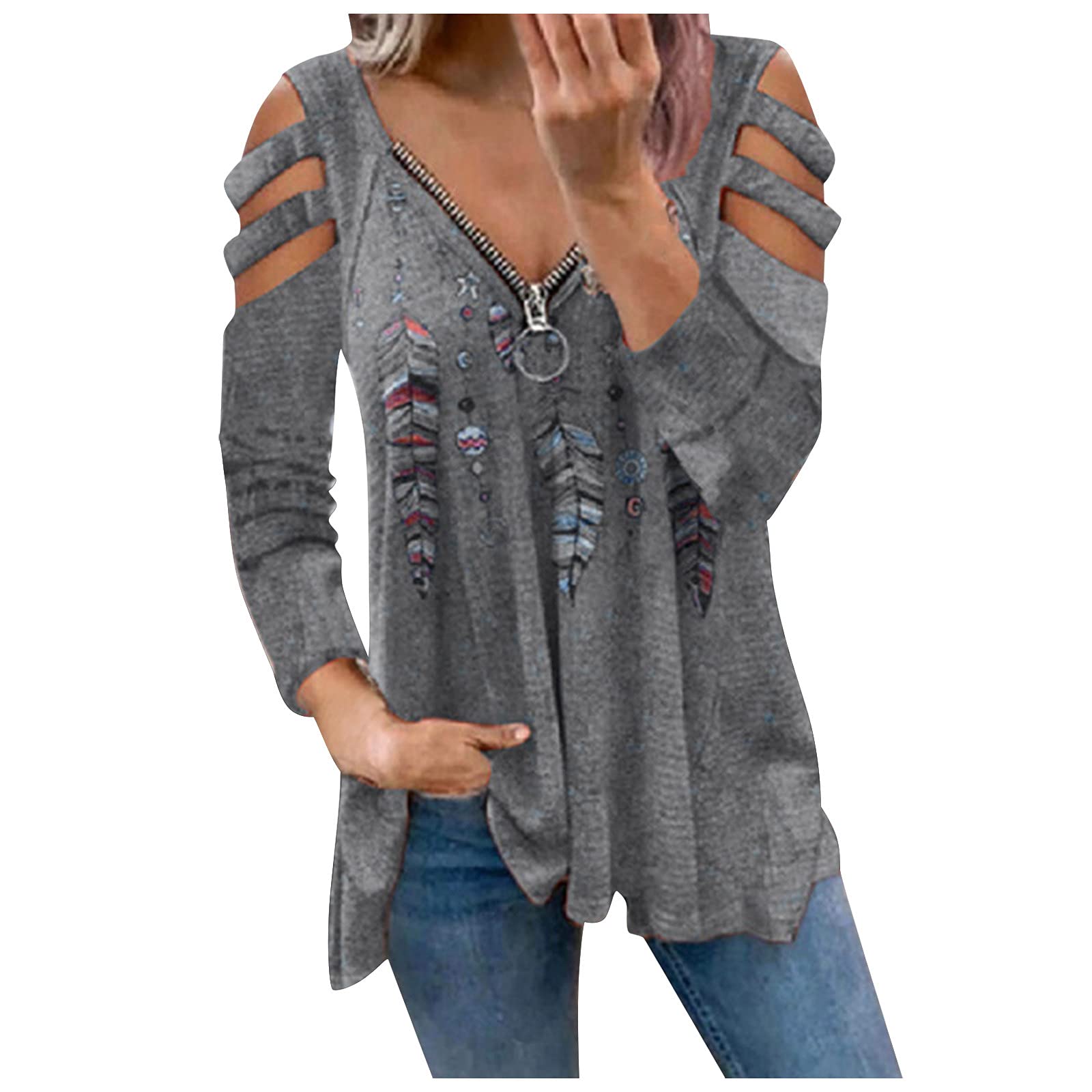 GUOBIOZIY Women's Summer V-Neck Short Sleeve T-Shirt - Casual Cute Printed Blouse, Loose Fit Graphic Top & Zip Up Hoodie for Outdoor, Beach, and Streetwear Fashion