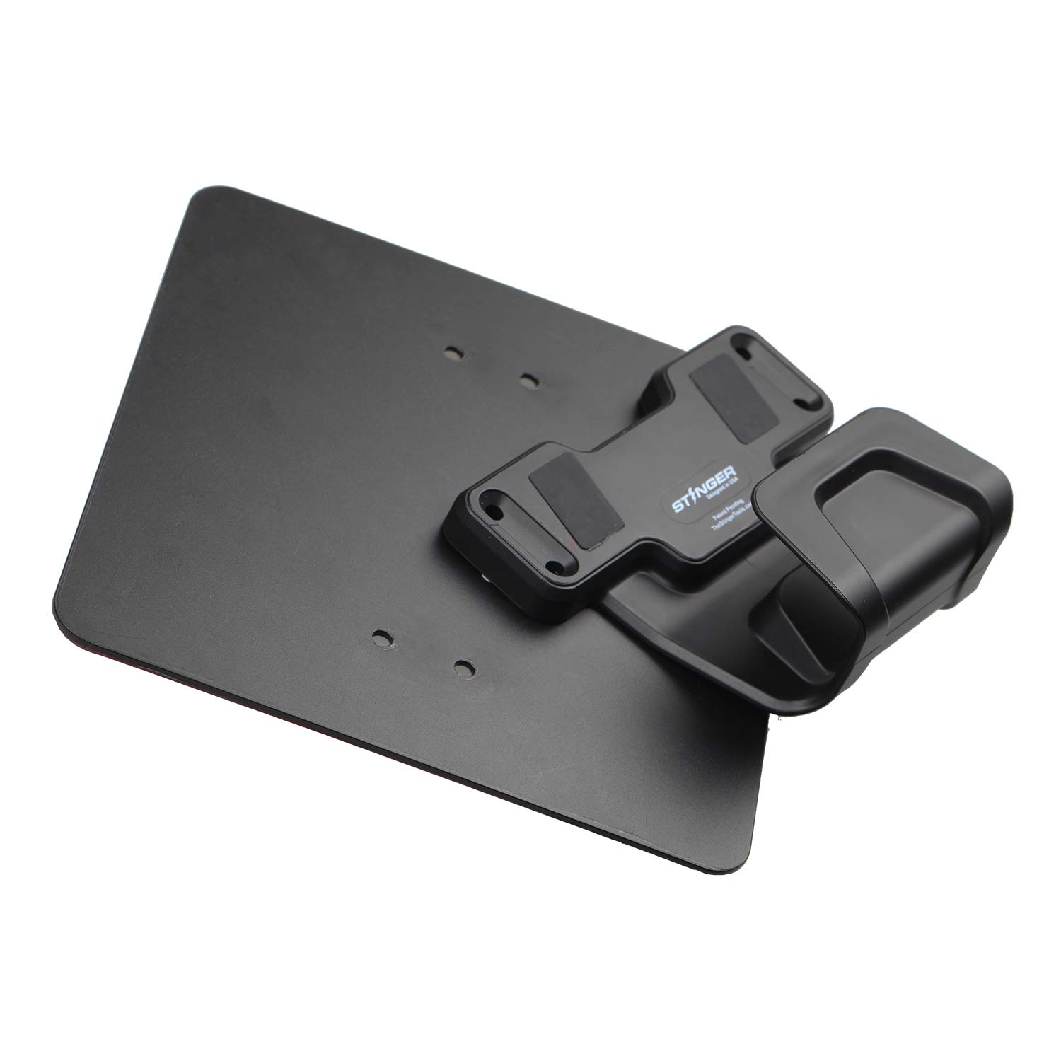 Stinger Magnetic Gun Holder with Safety Trigger Guard Protection - Heavy Duty Sticky Pad Non-Drill Wall Mount for Handgun, Shotgun & Firearm Conceal Storage | Perfect for Bedside, Closet, Vehicle & Tactical Use