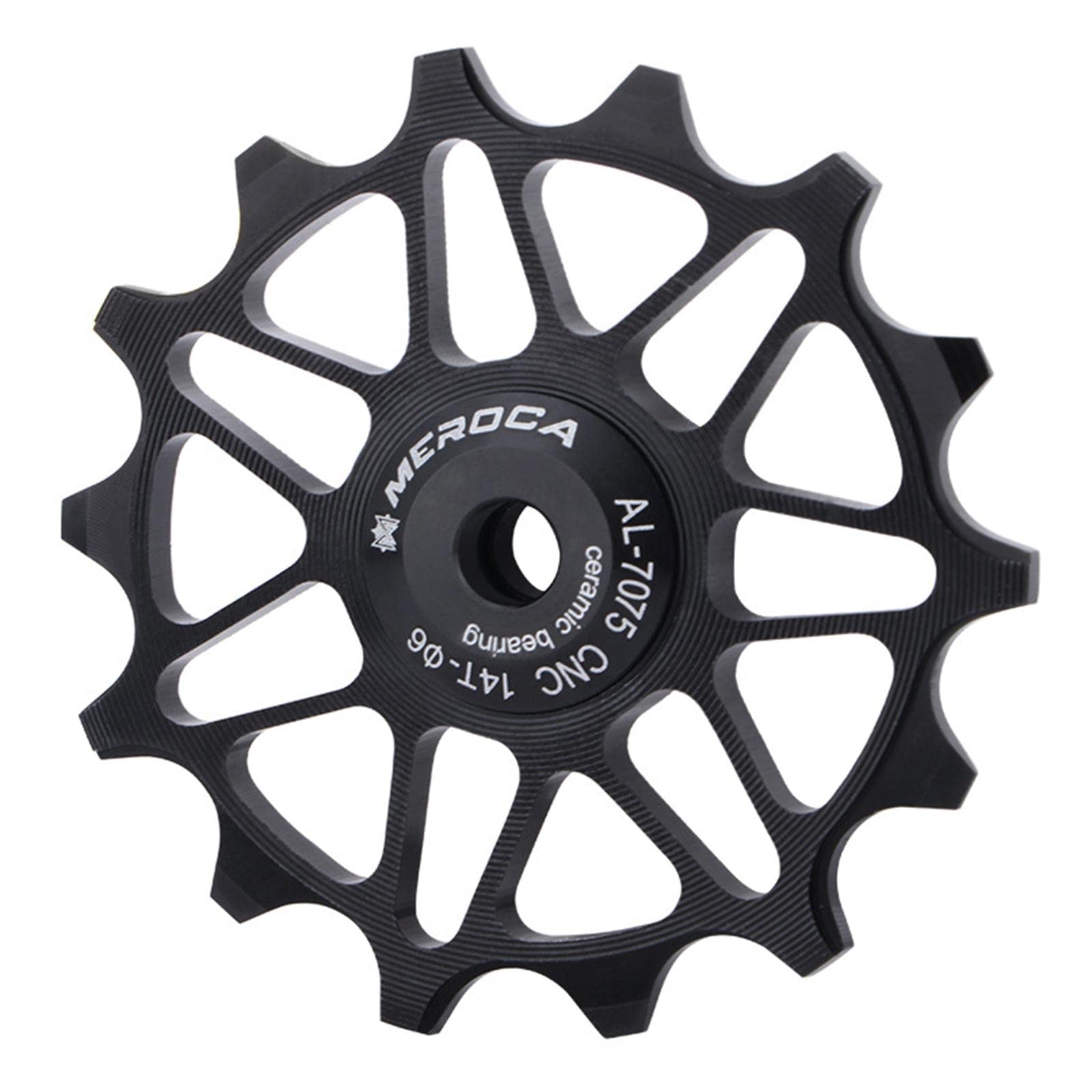 Almencla 12T/14T Aluminum Alloy Bike Rear Derailleur Jockey Wheel with Ceramic Bearing - Compatible with Road Bikes, Mountain Bikes, MTB & BMX - Smooth Shifting for Enhanced Cycling Performance