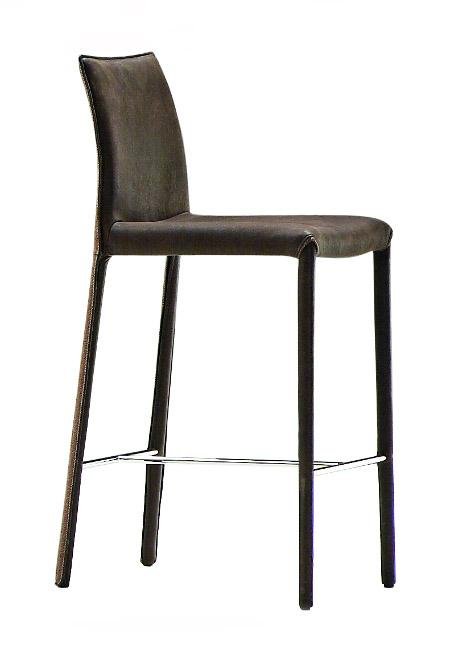 Midj Nuvola R_TS Stool - Modern Adjustable Bar Stool for Kitchen Island, Dining Room & Home Office - Ergonomic Comfort & Stylish Design