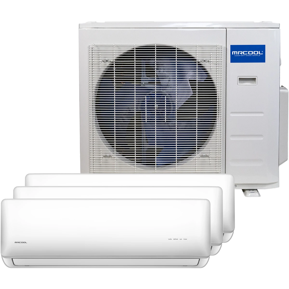 MRCOOL Three Zone Olympus 27,000 BTU Mini Split Heat Pump Air Conditioner - Perfect for Home, Office & Garage Cooling & Heating