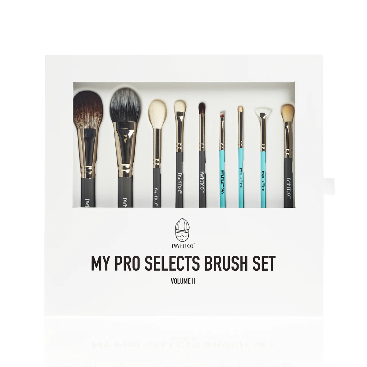 My Pro Selects Professional Makeup Brush Set Volume II - 12 Piece Vegan Cruelty-Free Brushes for Foundation, Blending, Contouring & Eyeshadow - Perfect for Makeup Artists & Beginners