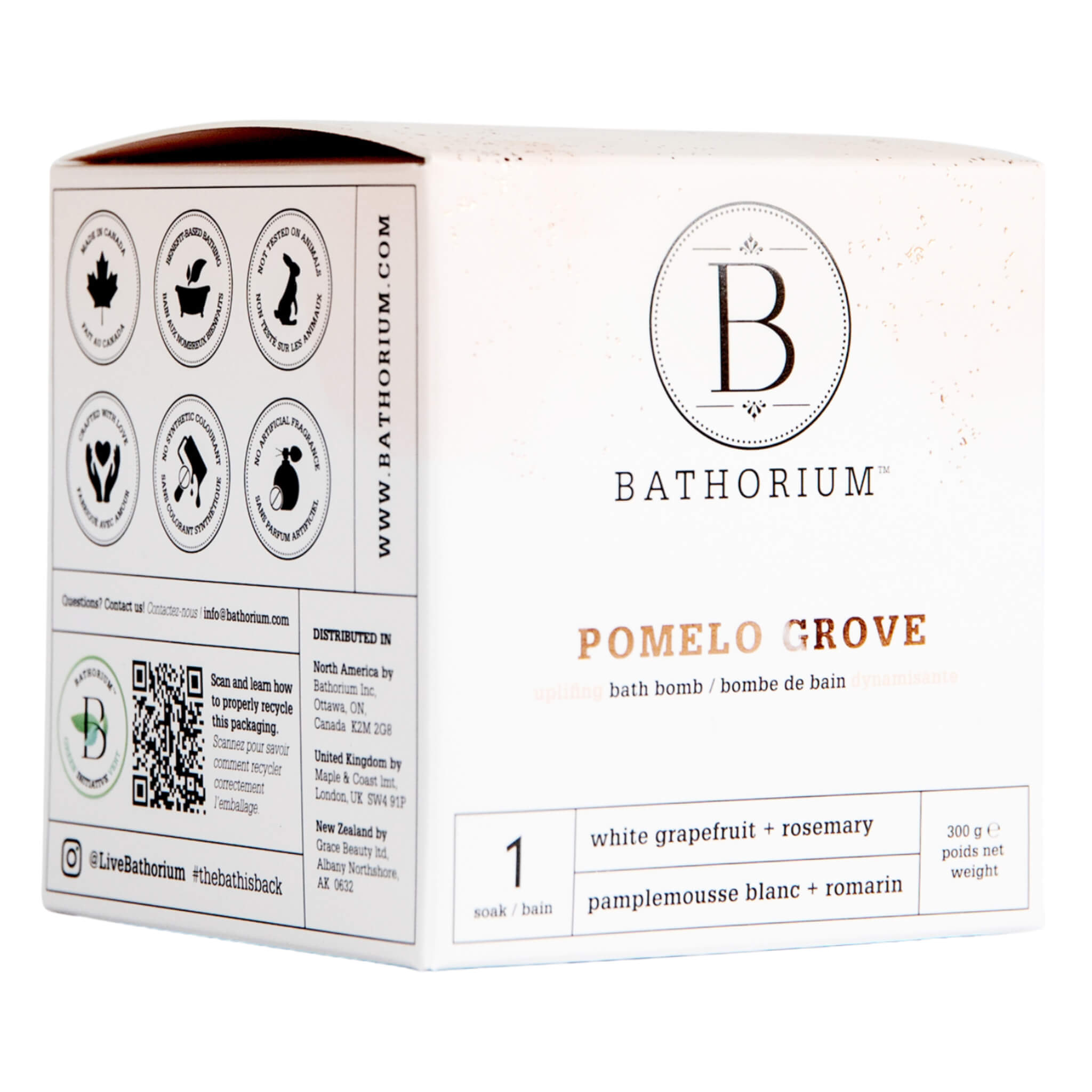 Pomelo Grove Bath Bomb - Natural Aromatherapy for Relaxation & Stress Relief - Perfect for Spa Nights & Self-Care Rituals