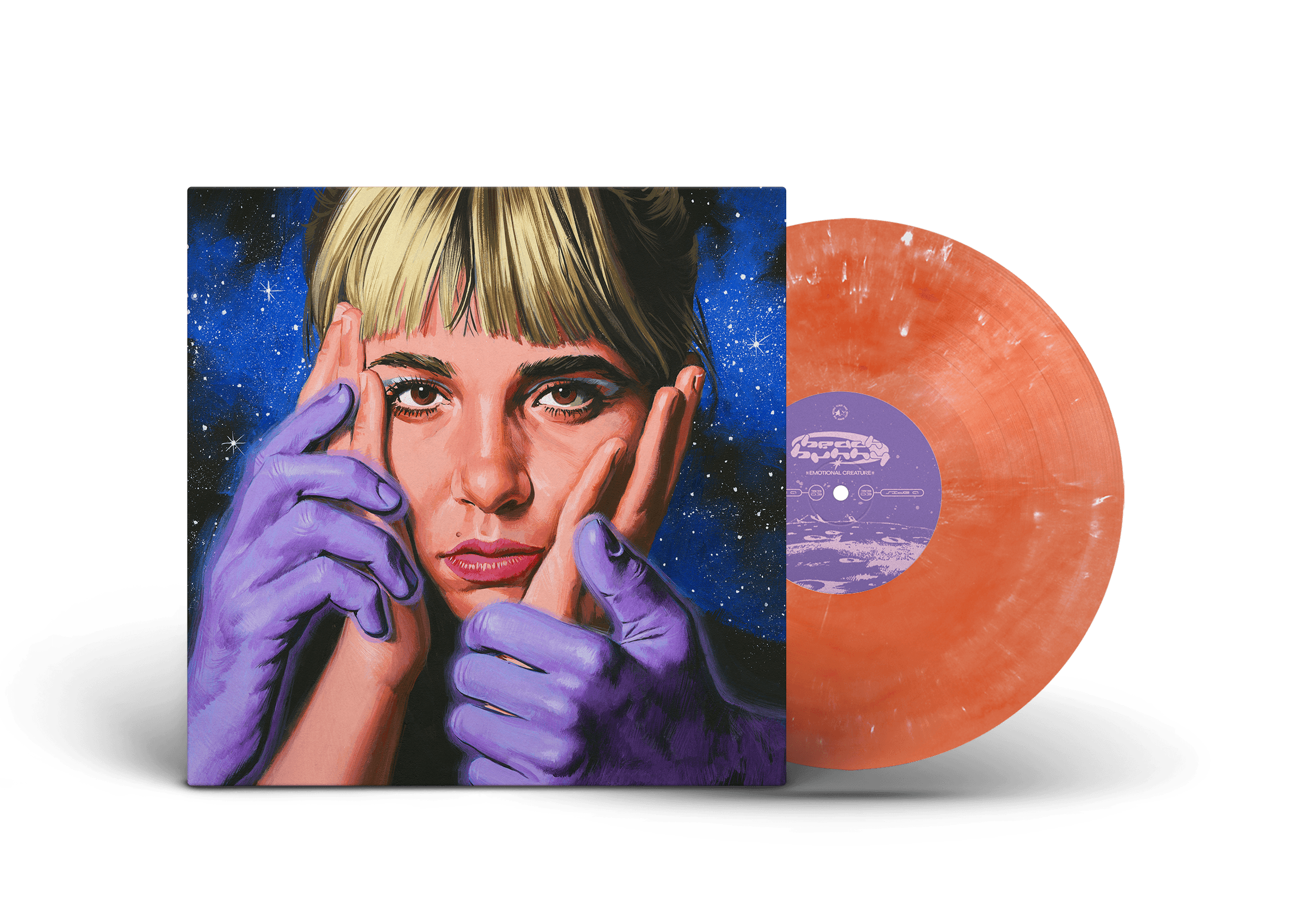 Beach Bunny - Emotional Creature (Reku Orange/Yellow Marbled Vinyl) | Indie Rock Vinyl Record | Perfect for Music Lovers & Record Collectors