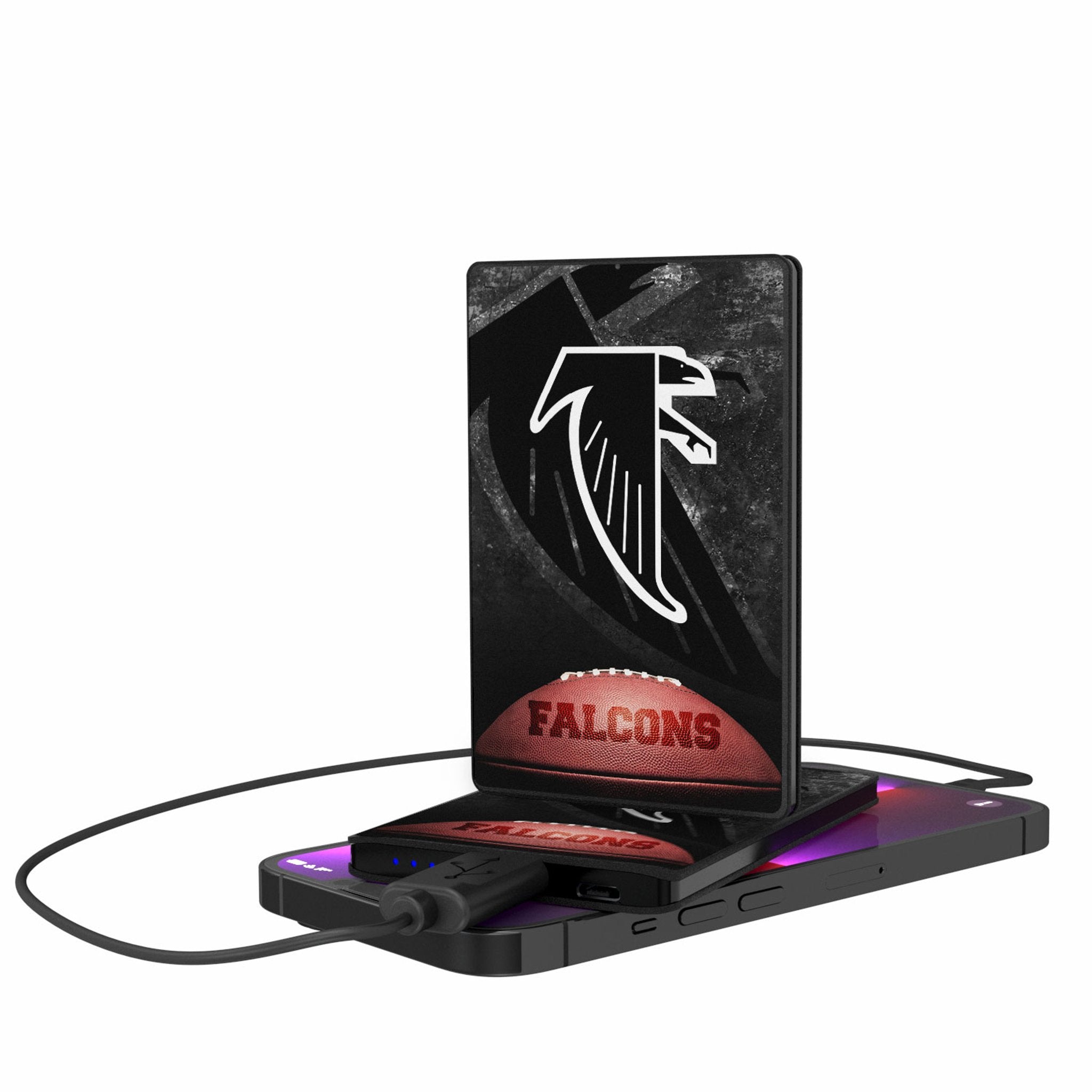 Atlanta Falcons NFL Team Logo 2500mAh Portable Charger Power Bank - Perfect for Travel, Camping & Game Day Charging
