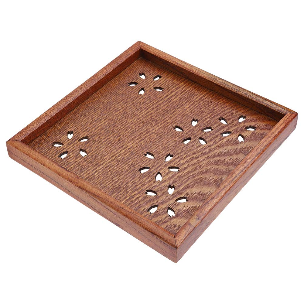 Premium Wooden Tea Tray - Multi-Functional Serving Dish for Coffee, Tea, Fruits, Snacks & Beverages | Perfect for Breakfast, Dinner & Entertaining | Natural Wood Storage Plate (18 Inch) - Ideal for Home, Office & Gift Giving