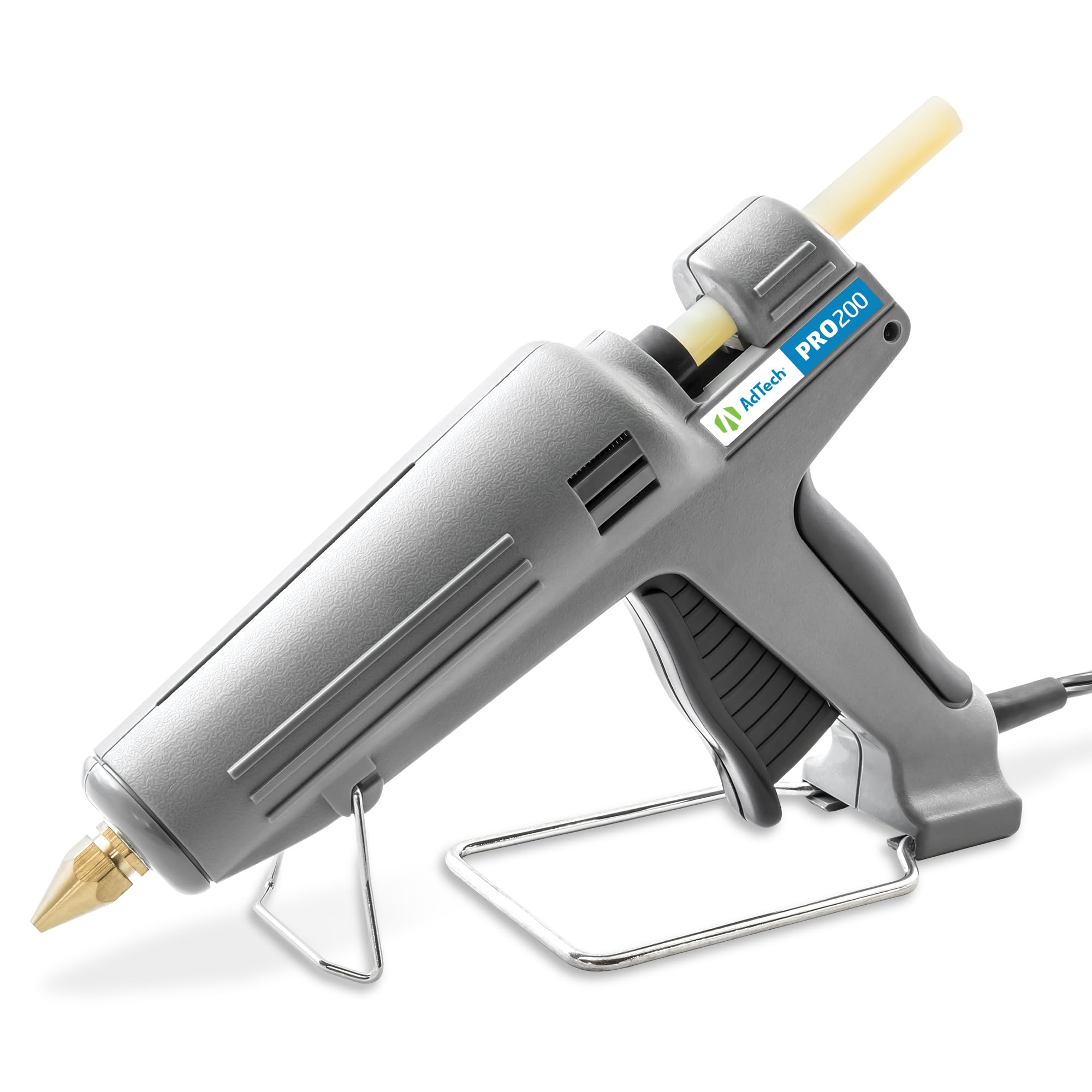 AdTech Industrial Strength 200W High-Output Hot Melt Glue Gun - Professional Heavy Duty Glue Gun for Woodworking, Home Repairs & DIY Projects - Perfect for Carpentry, Crafting & Home Remodeling