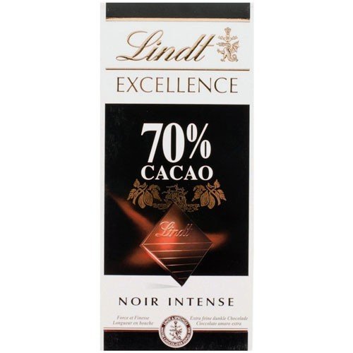Lindt Excellence 70% Cocoa Intense Dark Chocolate Bar - 100g Premium Swiss Chocolate for Baking, Gifts & Desserts | Rich Dark Chocolate for Cooking, Snacking & Special Occasions
