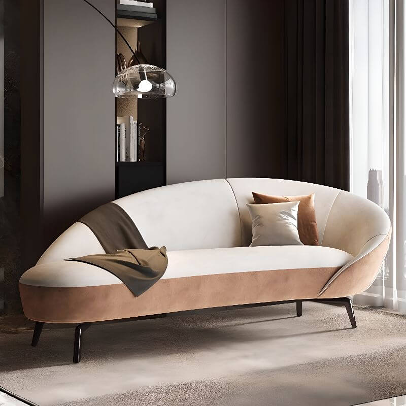 Minimalist Cushioned Corner Chaise Lounge Sofa - Modern Sectional for Living Room, Bedroom & Small Spaces - Perfect for Relaxing, Reading & Entertaining Guests