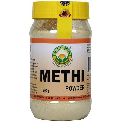Organic Ayurvedic Fenugreek Powder (200g) - Pure Methi for Digestion & Hair Growth | Cooking, Tea, Face Masks & Natural Remedies | Exportmall Premium Quality
