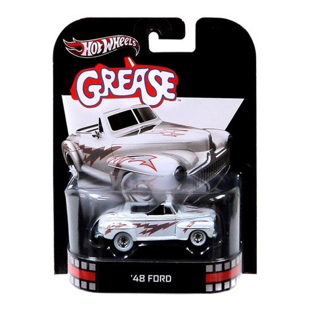 Hot Wheels Retro Grease 1:55 Scale Die Cast Car - '48 Ford Classic Collectible Toy for Kids & Adults - Perfect for Display, Gifts & Movie Memorabilia