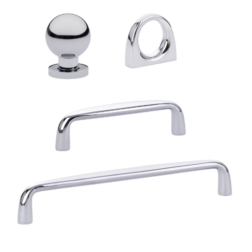 Premium Omni Cabinet Knobs & Drawer Pulls - Polished Chrome Finish for Kitchen & Bathroom Hardware Upgrade | Durable & Stylish Home Improvement Accessories