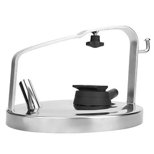 OhhGo Stainless Steel Milk Bucket Cover with Gasket Seal - Heavy Duty Lid for Dairy Pails, Farm Use & Food Storage Containers - Perfect for Milk Collection, Cheese Making & Bulk Food Preservation