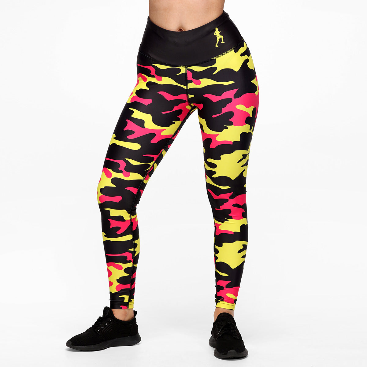 LLHM Camouflage Leggings for Women - High Waist Yoga Pants with Landmark Print - Perfect for Workout, Running & Outdoor Activities