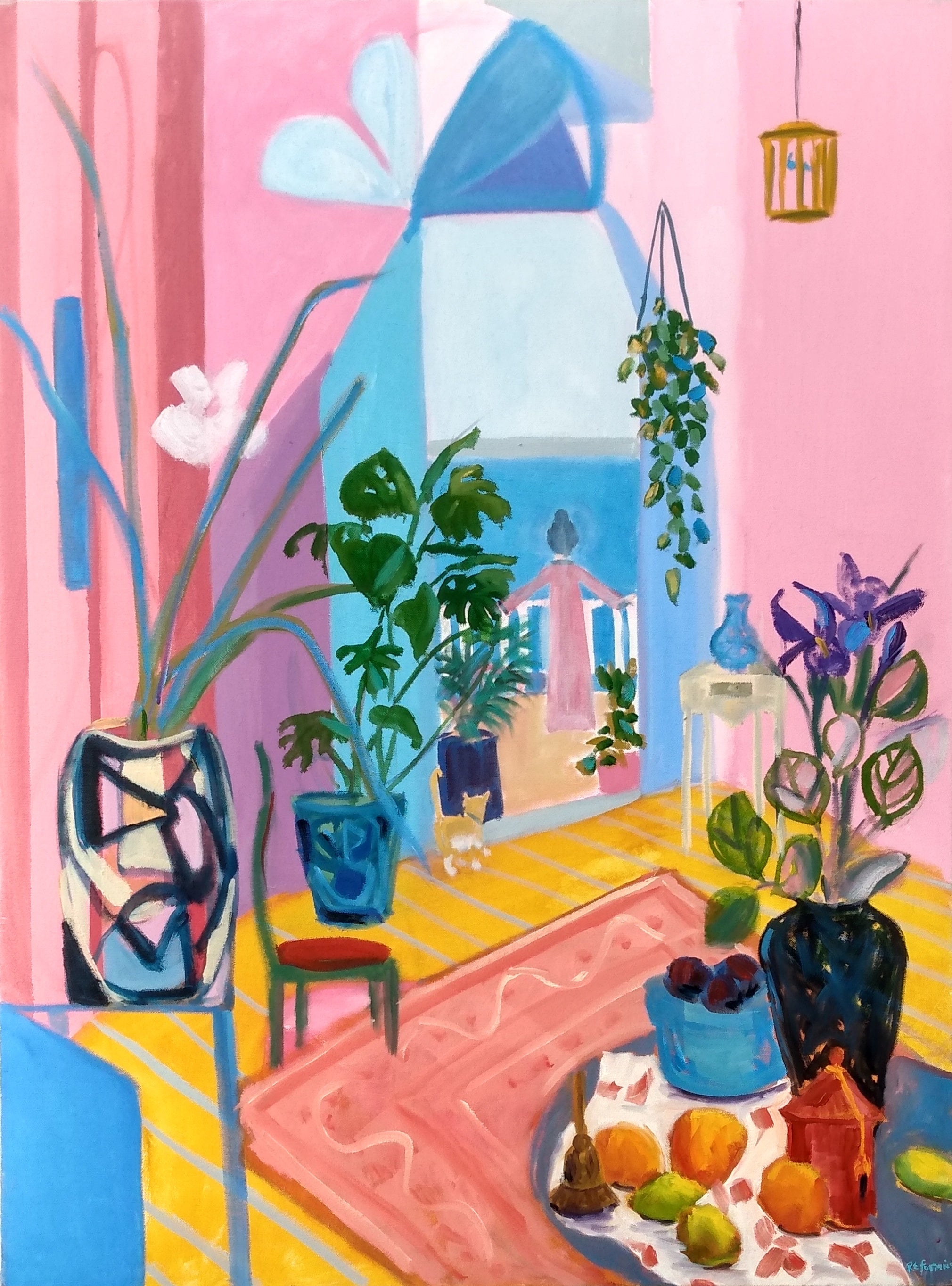 Ruth Formica: Still Life on the Terrace - Premium Wall Art Print for Home & Office Decor | Perfect for Living Room, Bedroom, or Gallery Display