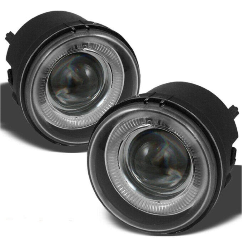 YOYODEER Halo Projector Fog Lights Lamp - High Brightness LED Car Headlights for Night Driving, Off-Road & Custom Vehicle Lighting Accessories