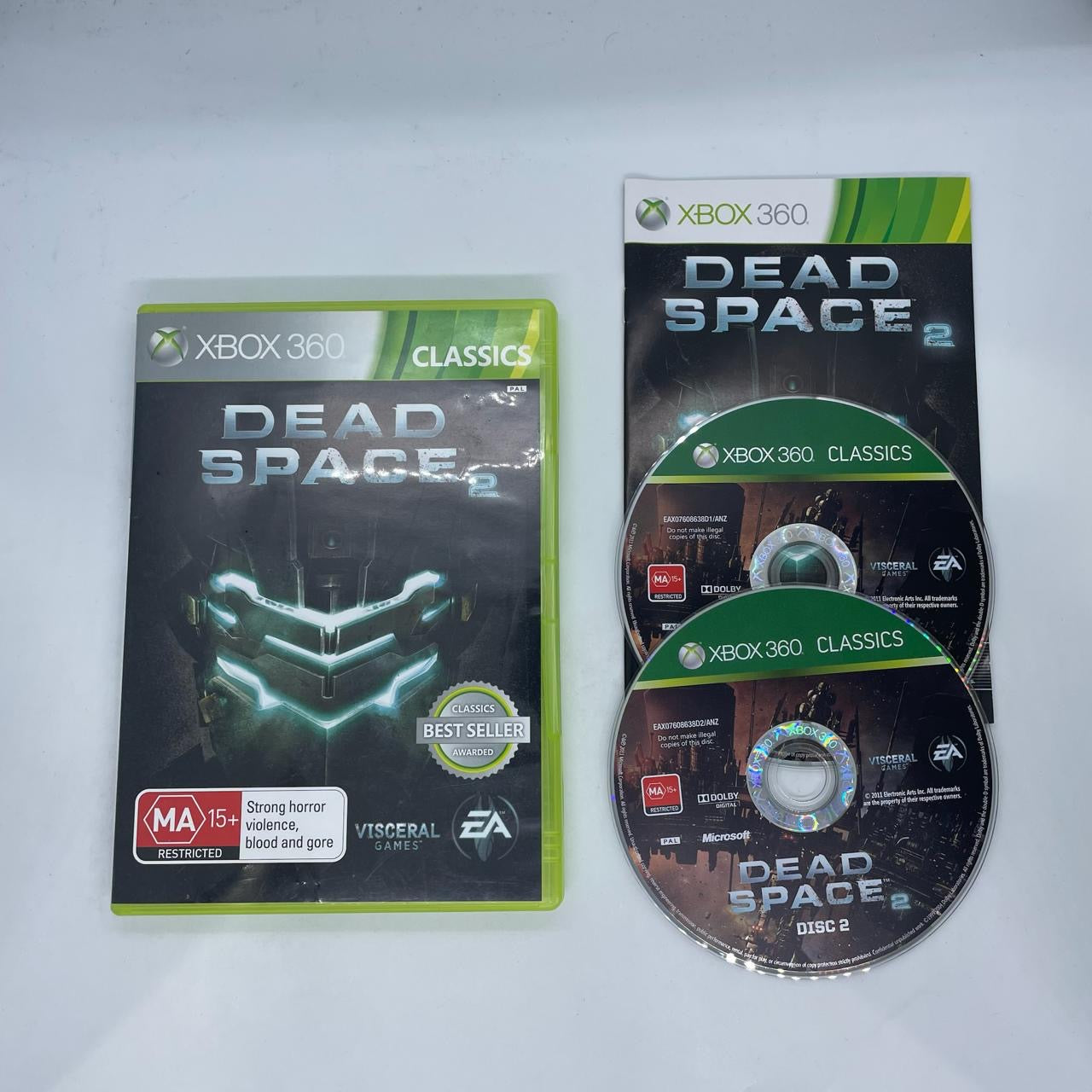 Dead Space 2 Xbox 360 Game with Manual - PAL Version | Horror Survival Game for Xbox 360 | Perfect for Sci-Fi Horror Fans & Collectors