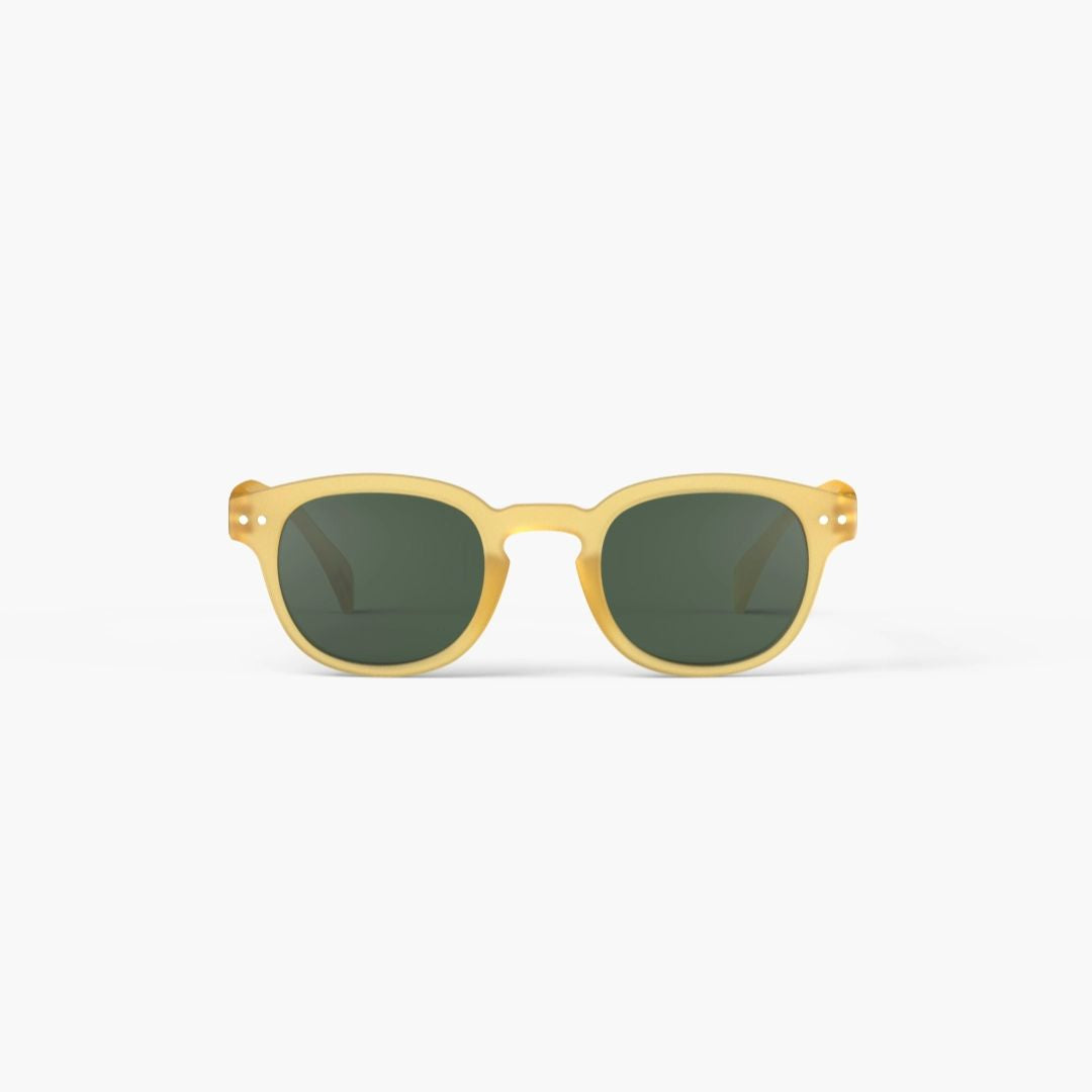 Stylish #C Sunglasses for Women & Men - Yellow Honey Lens - UV Protection - Fashionable & Comfortable - Perfect for Outdoor Activities, Beach, and Driving