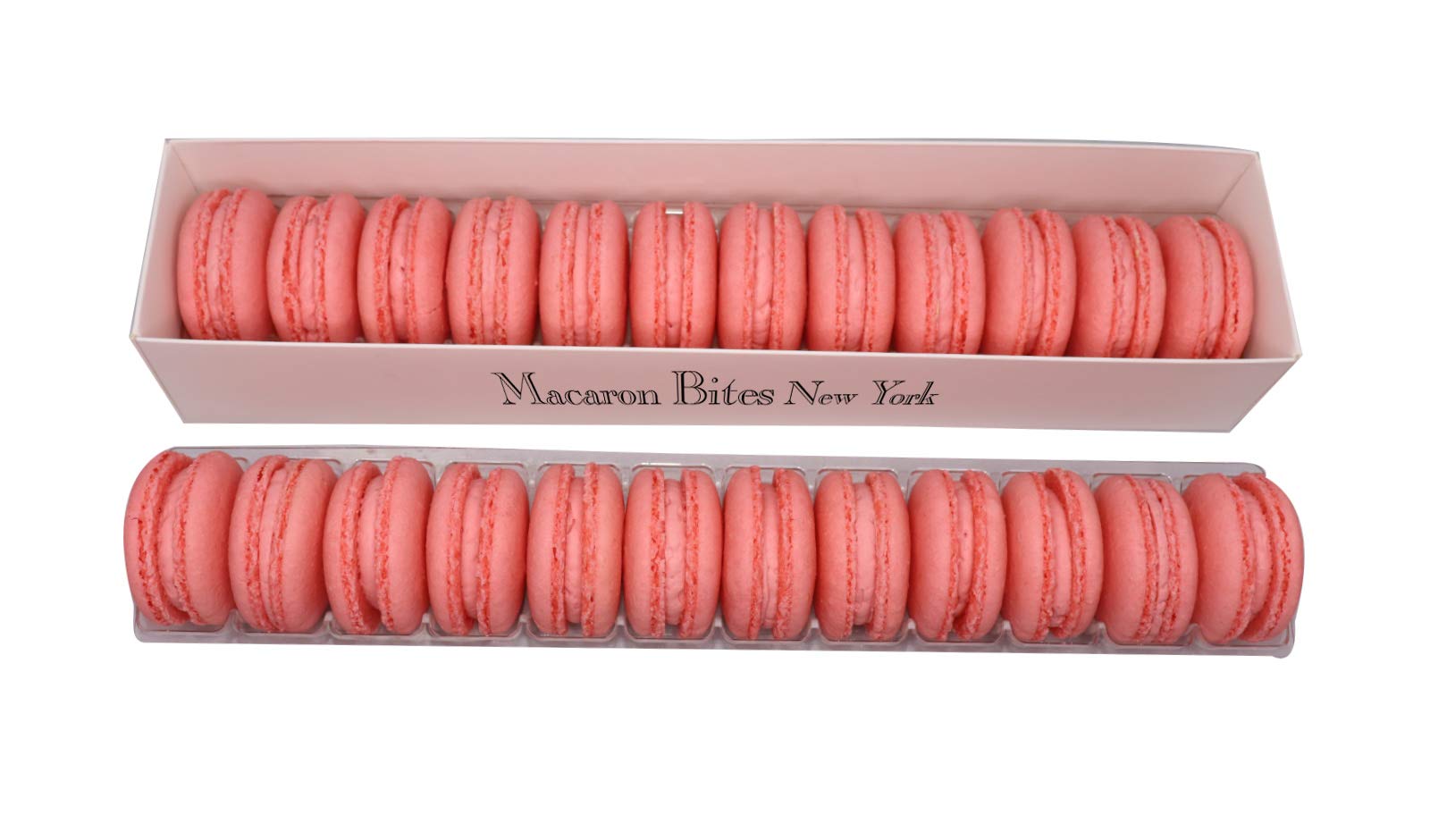 24-Piece Strawberry French Macarons Gift Box | Gourmet Cookie Collection | Perfect for Birthday Gifts, Wedding Favors & Holiday Treats