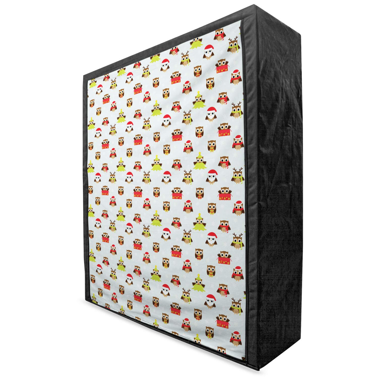Ambesonne Christmas Themed Portable Fabric Wardrobe - 59