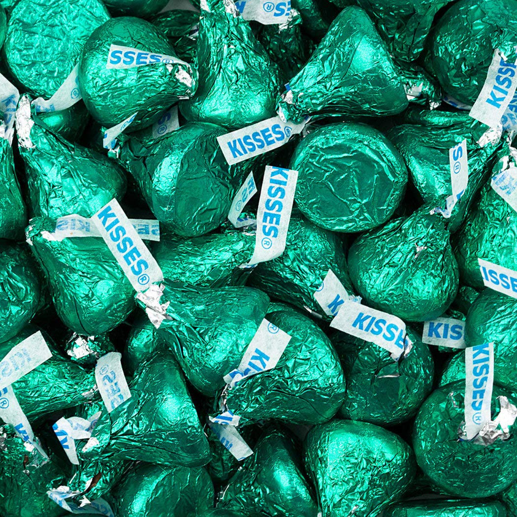 Delicious Green Chocolate Candy Kisses - 5lb Bulk Bag for Parties, Holidays & Gifting | Premium Chocolate Treats for Easter, Christmas & Special Occasions