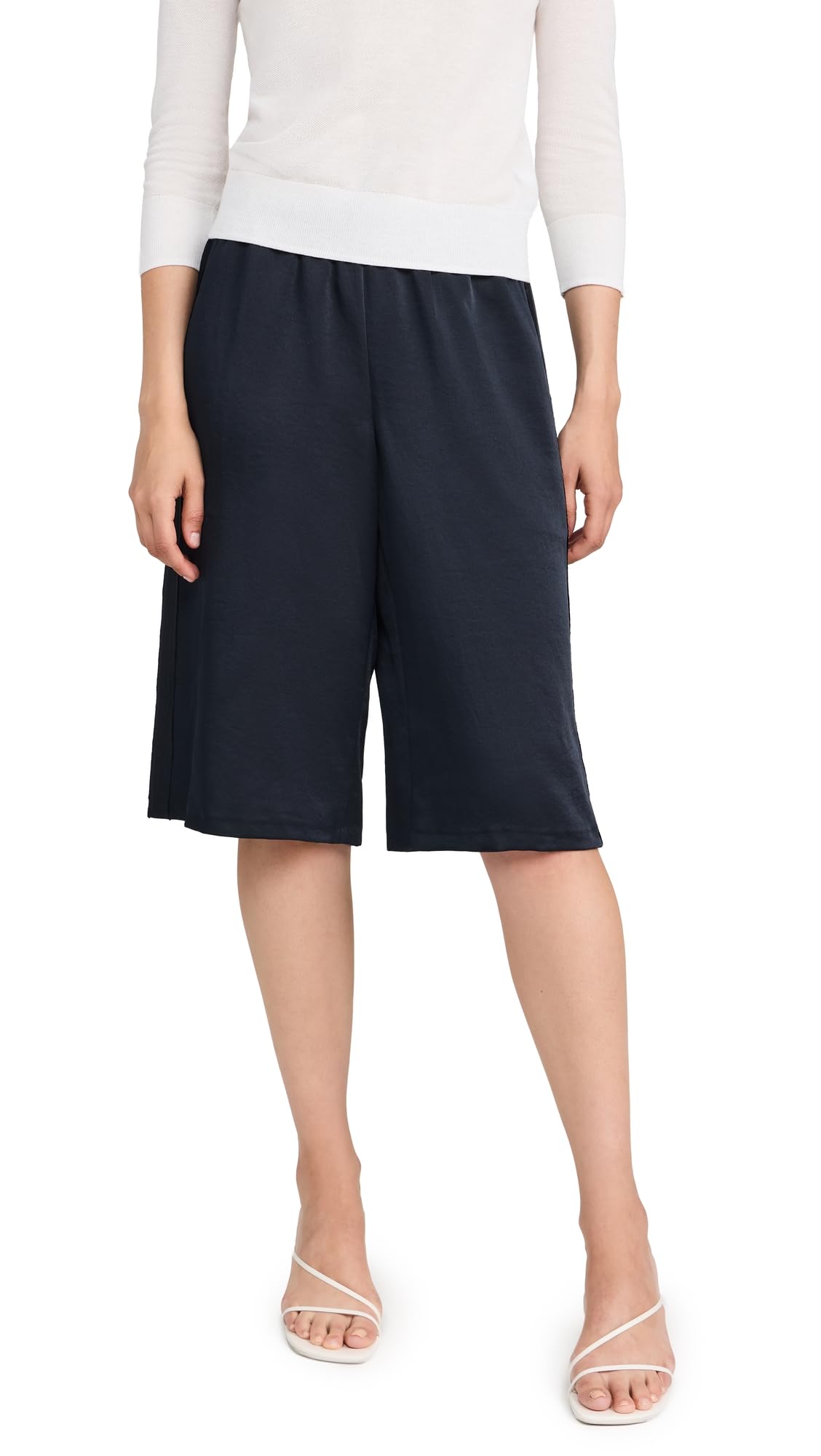 Vince Women's Low Rise Side Strap Drapey Shorts - Stretchy Comfortable Summer Shorts for Casual Wear, Beach & Vacation Outfits | Trendy Fashion Shorts for Women