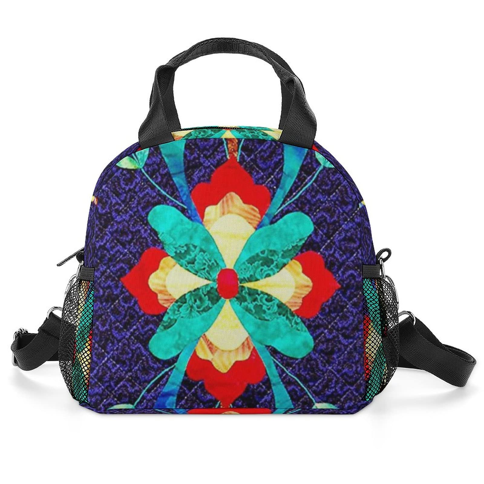 Insulated Lunch Box for School & Office - Norwegian Traditional Pattern Cooler Bag for Men, Women & Teens - Keep Food Warm or Cold - Perfect for Work, Picnics & Outdoor Activities