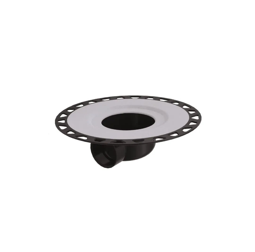 KERDI DRAIN H Horizontal Outlet Flange Kit - Waterproof Shower Drain System Without Corners and Seals - Perfect for Tile Shower Installations and Bathroom Remodeling