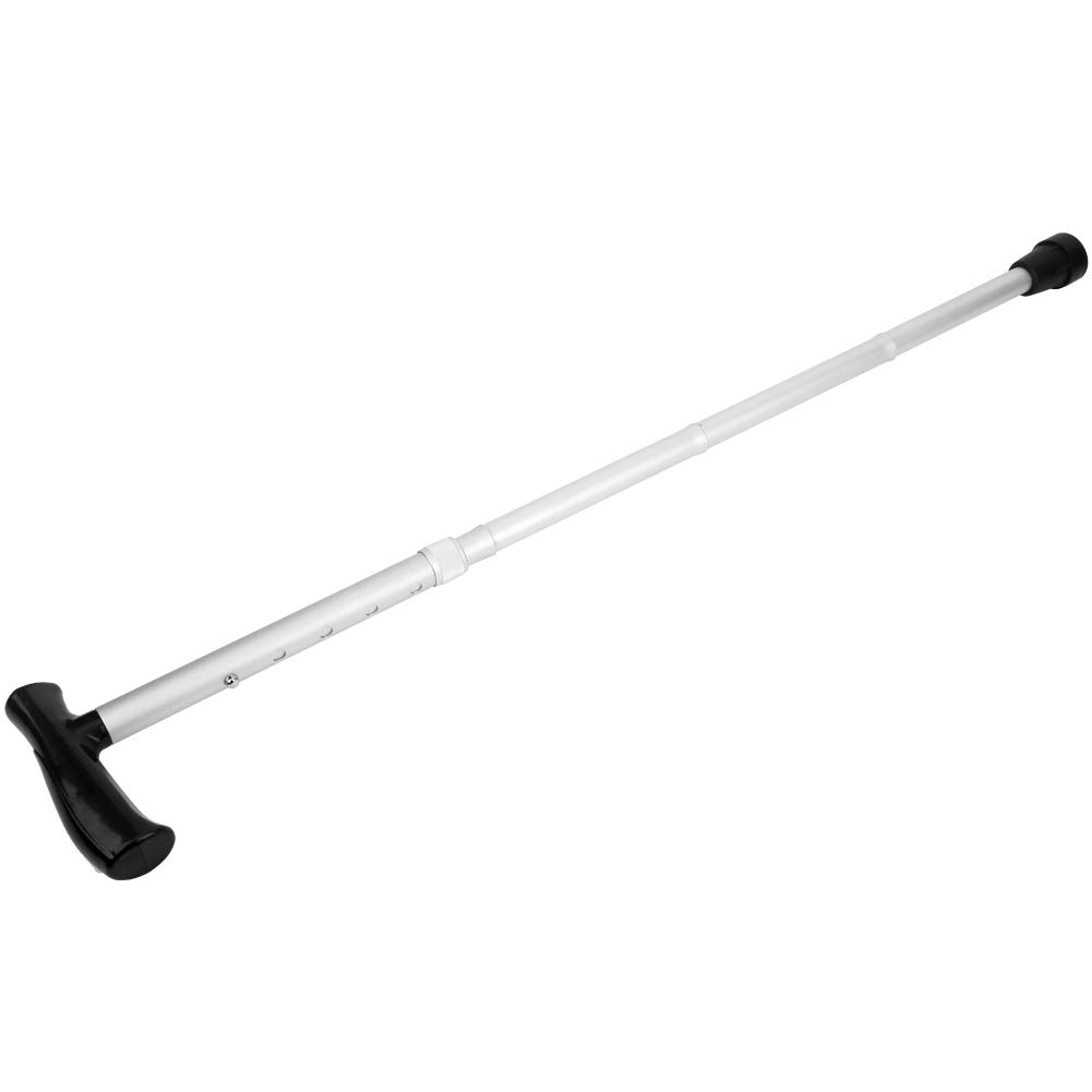 Lightweight Folding Aluminum Alloy Walking Cane for Seniors - Anti-Slip Handle, Adjustable Height, Portable Mobility Aid (White) | Perfect for Elderly Support, Hiking, Travel & Daily Use