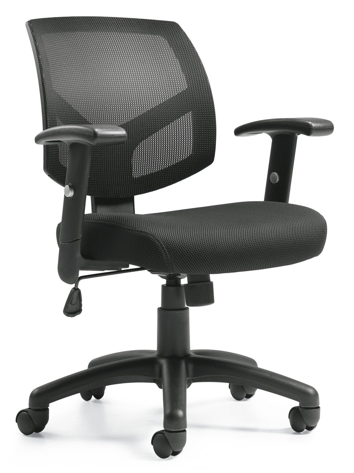 OTG11514B Mid Back Mesh Office Chair with Tilt Function - Ergonomic Adjustable Swivel Chair for Home & Office Workspace, Comfortable Breathable Mesh Back Support
