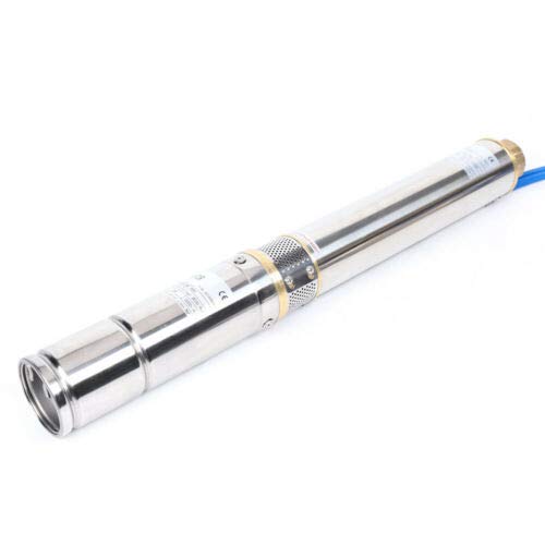 304 Stainless Steel Deep Well Submersible Pump - 3,000L/H High Flow Solar Water Pump for Irrigation, Fountains & Home Water Supply | Durable & Efficient