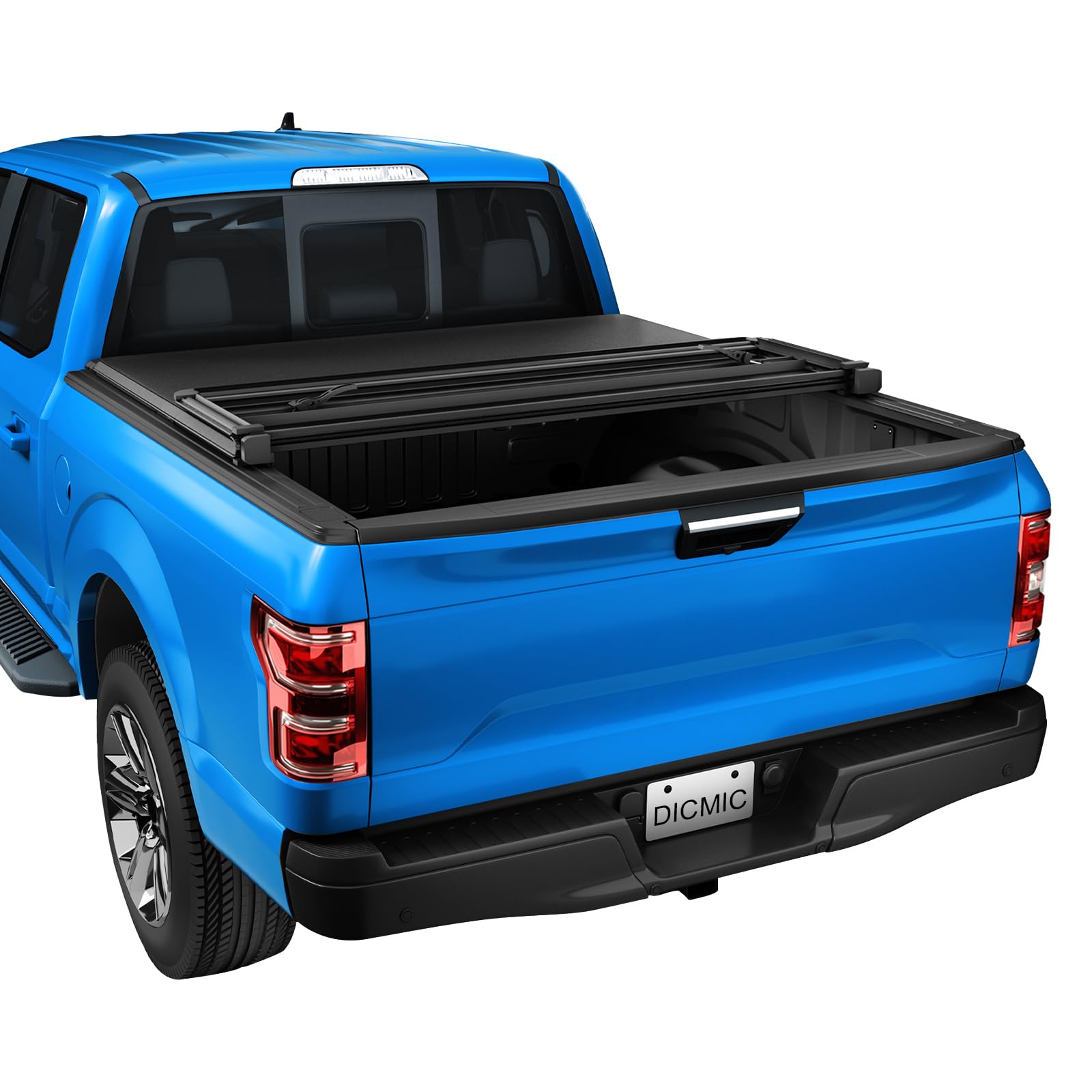 Soft Tri-Fold Truck Bed Tonneau Cover for 2007-2023 Chevy Silverado & GMC Sierra 5.8FT Bed | Waterproof & Durable | Perfect for Hauling Gear, Camping & Outdoor Adventures