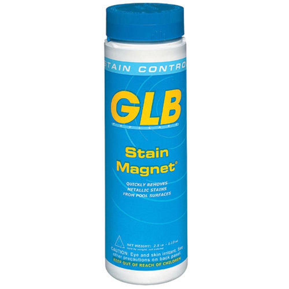 GLB Pool & Spa Products 71020 Stain Magnet 2.5-Pound Pool Stain Remover - Effective for Swimming Pool, Spa, and Hot Tub Maintenance