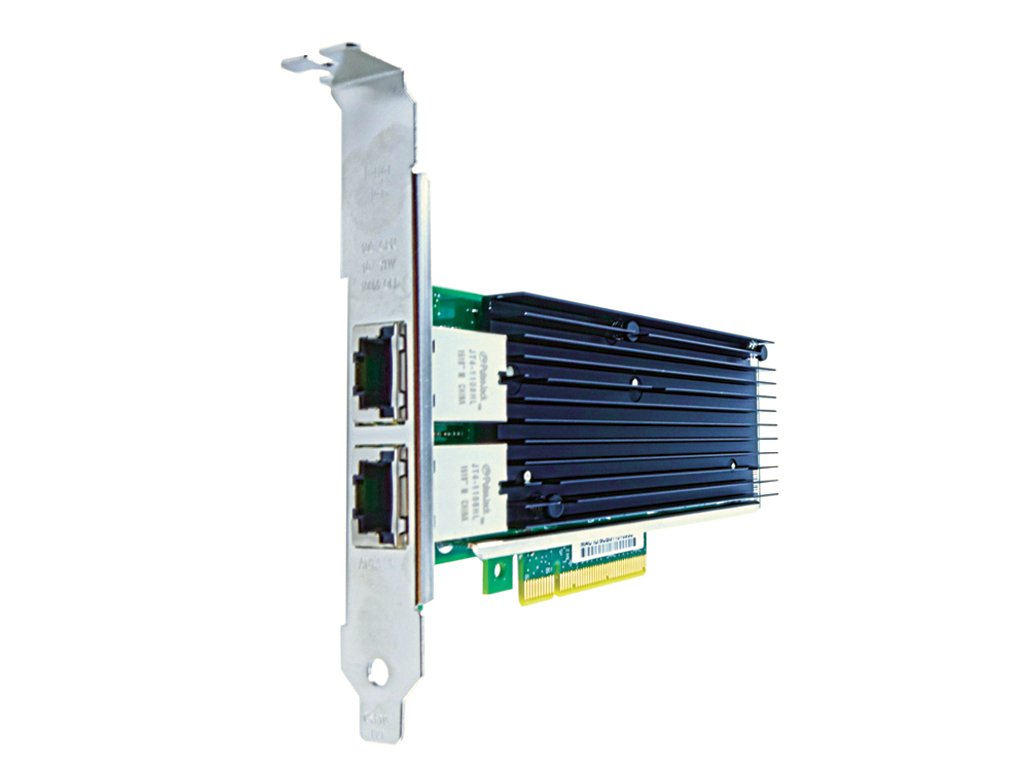 10Gbps Dual Port RJ45 PCIe X8 Network Interface Card - High-Speed Ethernet Adapter for Gaming, Streaming & Server Use